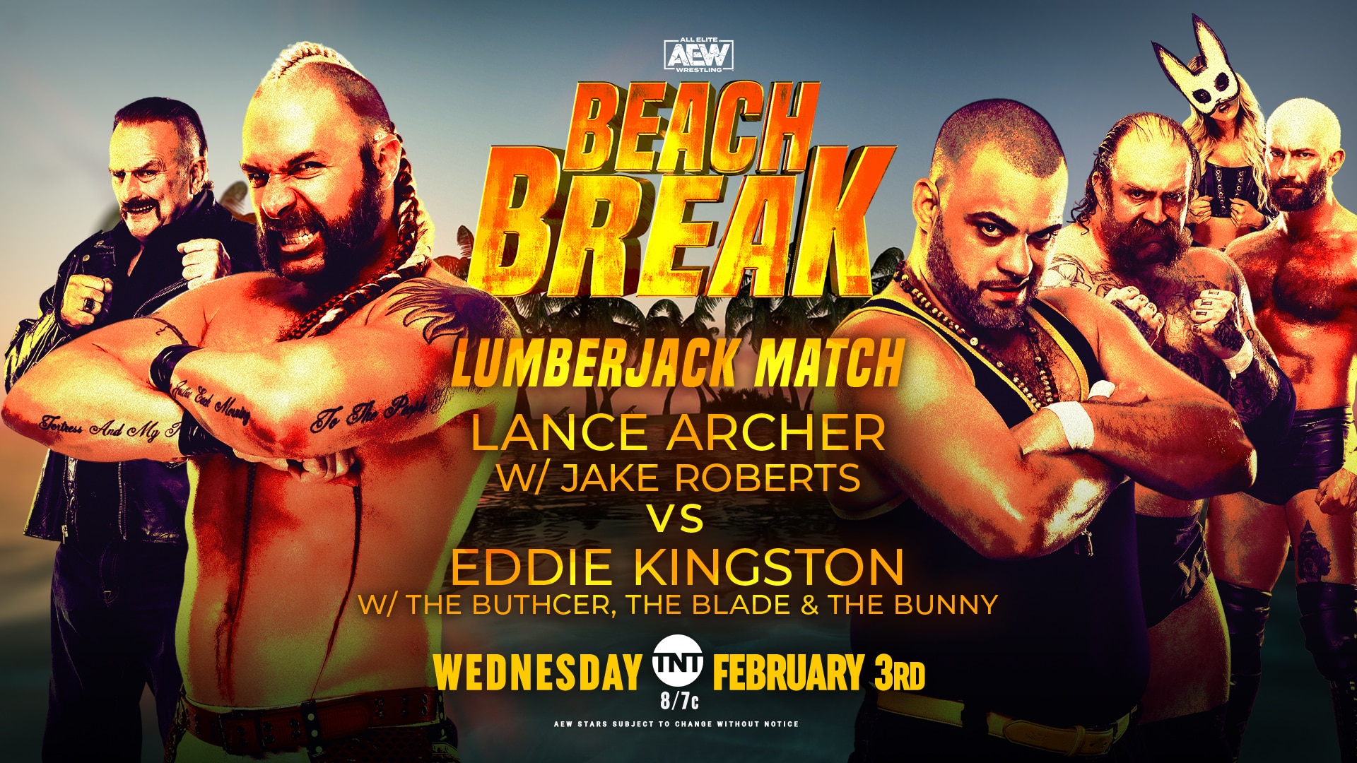 Lance Archer vs Eddie Kingston in lumberjack match