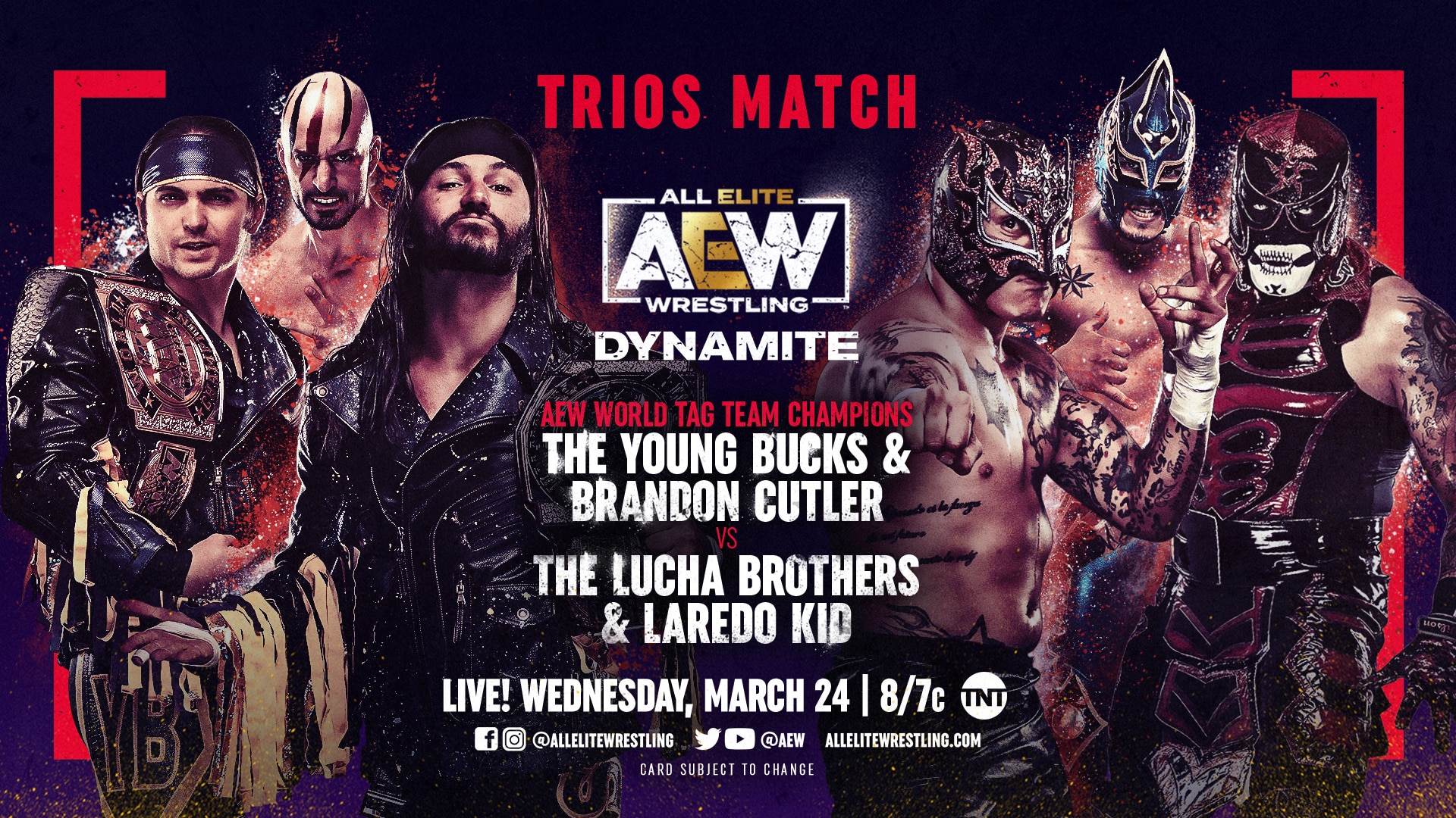 Young Bucks & Brandon Cutler vs Lucha Bros & Laredo Kid