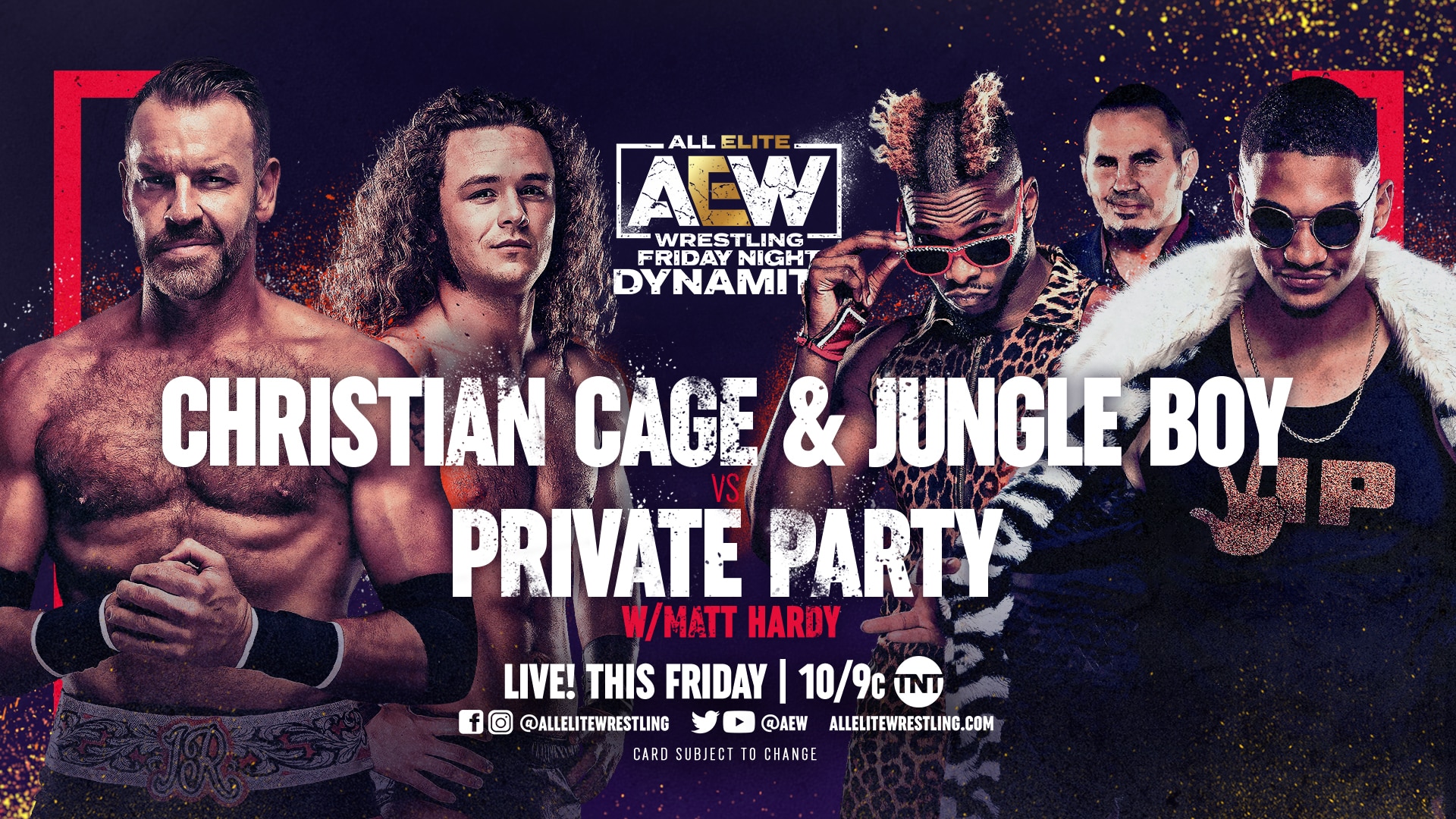 Christian Cage and Jungle Boy vs Private Party AEW Dynamite IGNITE for 6/4/21