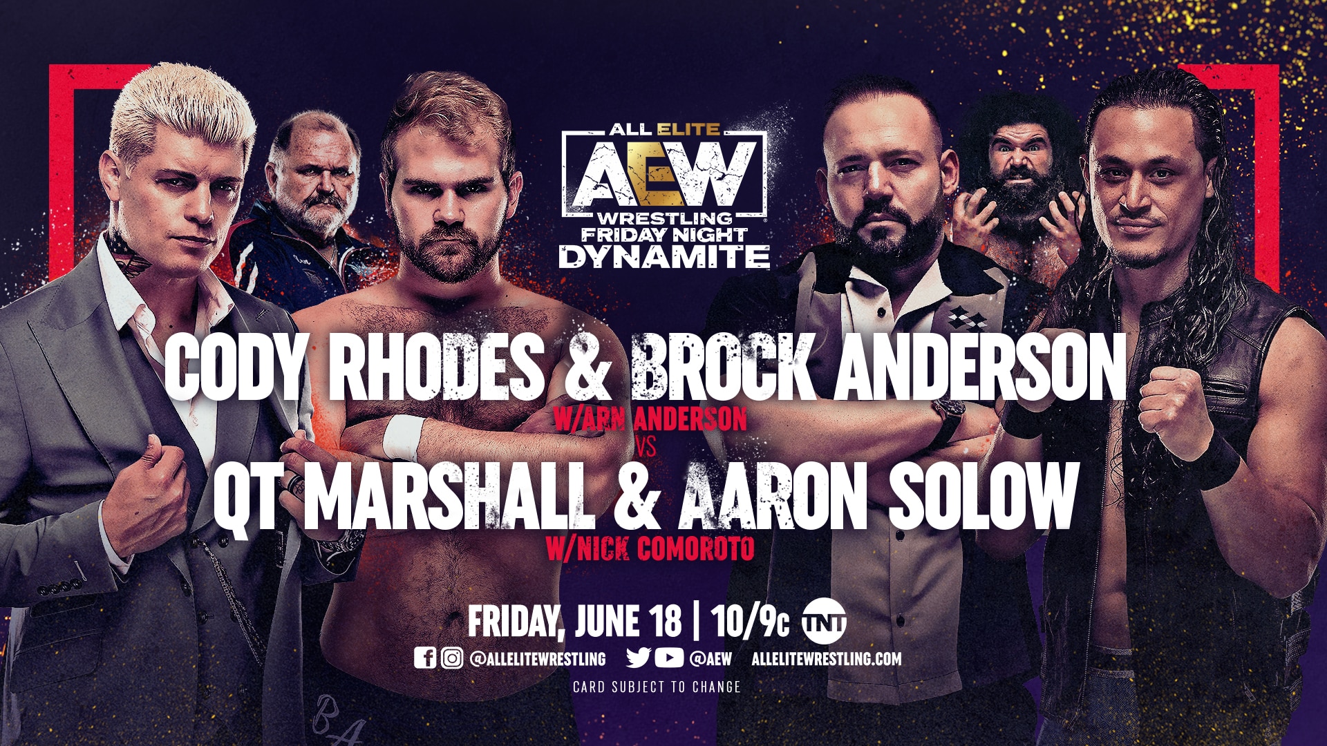 Cody Rhodes and Brock Anderson vs QT Marshall and Aaron Solow