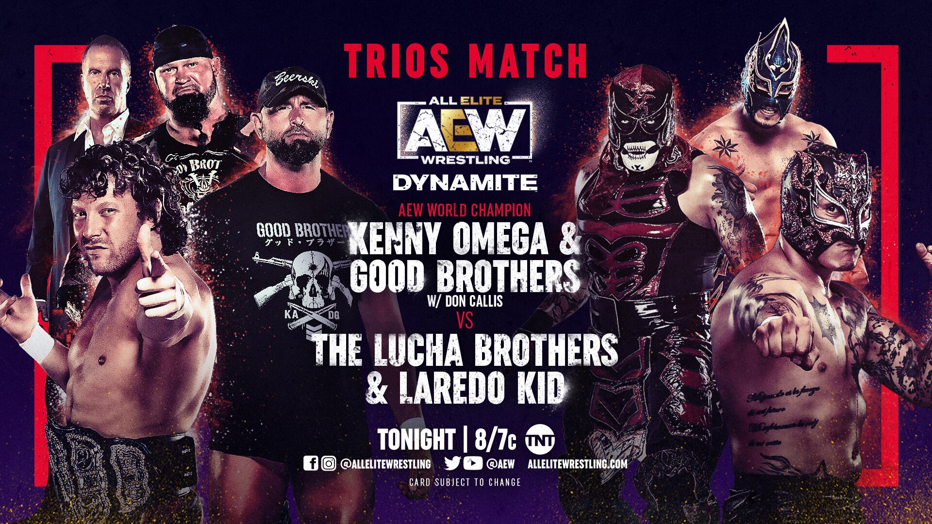 Kenny Omega & Good Brothers vs Lucha Bros & Laredo Kid