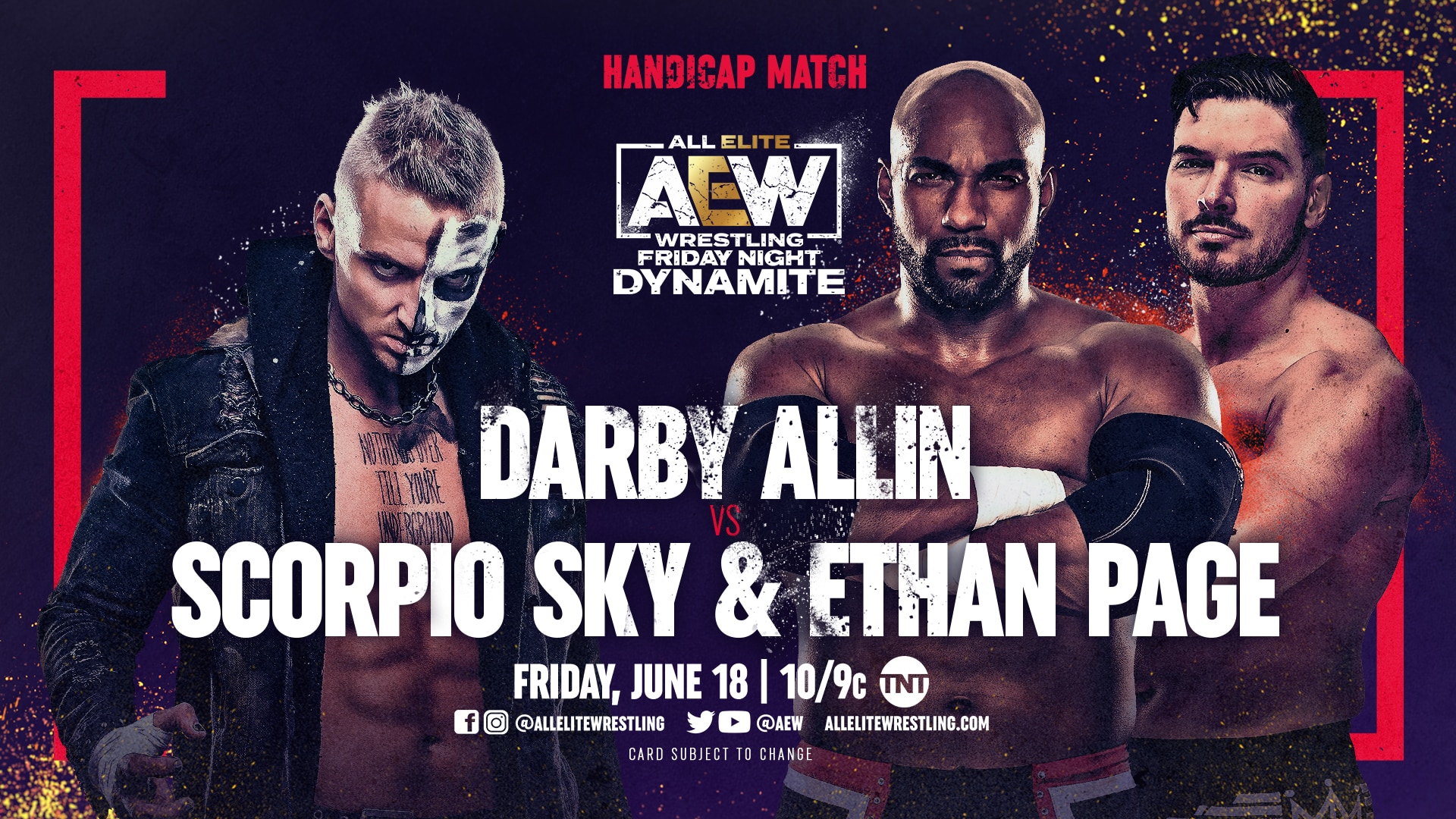 Darby Allin vs Scorpio Sky and Ethan Page